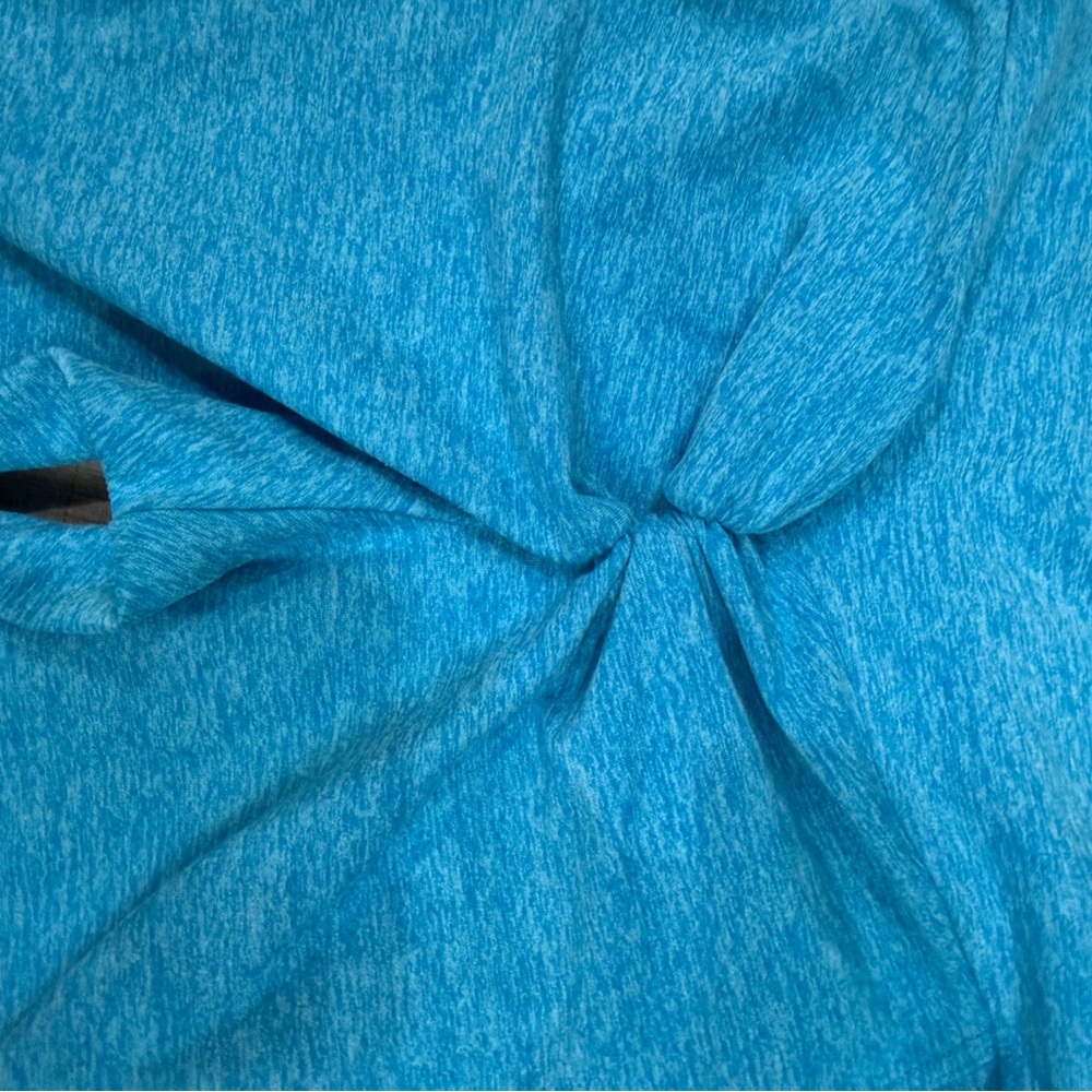Bombshell Sportswear Blue and White Leggings - Picture 7 of 8